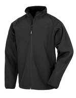 Recycelte Softshell-Jacke mit Brandingoption – Black