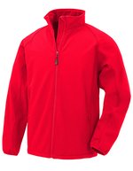 Recycelte Softshell-Jacke mit Brandingoption – Red