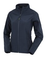Result Genuine Recycled Recycelte 2-Lagen Softshell-Jacke Damen, Black S, RT901F – Bild 3