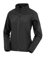 Recycelte 2-Lagen Softshell-Jacke Damen – Black