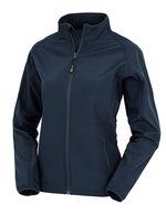 Recycelte 2-Lagen Softshell-Jacke Damen – Navy