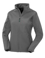 Recycelte 2-Lagen Softshell-Jacke Damen – Workguard Grey