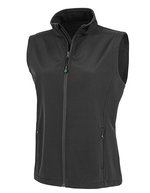 Result Genuine Recycled Recycled 2-Layer Softshell Weste für Damen, Black XS, RT902F – Bild 2