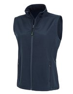 Result Genuine Recycled Recycled 2-Layer Softshell Weste für Damen, Black XS, RT902F – Navy