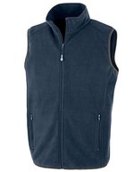 Result Genuine Recycled Recycelte Fleece Weste mit Taschen, Black XS, RT904 – Blu navy
