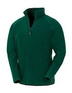Result Genuine Recycled Recycled Microfleece Top mit Half-Zip – Forest Green
