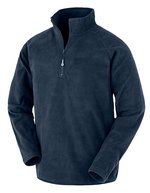 Result Genuine Recycled Recycled Microfleece Top mit Half-Zip – Navy