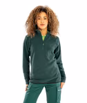 Result Genuine Recycled Recycled Microfleece Top mit Half-Zip, Forest Green XL, RT905 – Bild 5