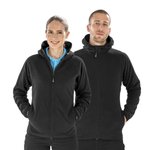 Result Genuine Recycled Recycelte Kapuzen-Microfleece Jacke, Black L, RT906 – Bild 1
