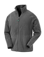 Result Genuine Recycled Recycelte Microfleece-Jacke mit Taschen, Black XS, RT907 – Grigio