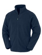 Result Genuine Recycled Recycelte Microfleece-Jacke mit Taschen, Black XS, RT907 – Blu navy