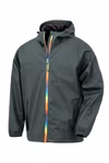 Result Genuine Recycled Rain Jacket Prism made of Recycled Material, Black Olive XS, RT908 – image 3