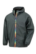 Result Genuine Recycled Regenjacke Prism aus recyceltem Material, Black Olive XS, RT908 – Bild 3