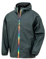 Result Genuine Recycled Regenjacke Prism aus recyceltem Material – Black Olive