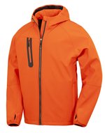 3-Layer Recycled Printable Hooded Casual Softshell Jacket – Bild 3