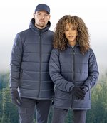 Result Genuine Recycled Recycelter Stepp-Parka mit Kapuze, Black S, RT910 – Bild 1