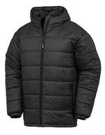 Result Genuine Recycled Recycelter Stepp-Parka mit Kapuze, Black S, RT910 – Bild 2
