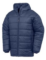 Result Genuine Recycled Recycelter Stepp-Parka mit Kapuze, Black S, RT910 – Navy