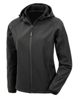 Result Genuine Recycled Softshell-Jacke aus Recyclingmaterial für Damen, Black XS, RT911F – Bild 2