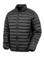 Result Genuine Recycled Recycelte Steppjacke mit Kontrasteinsatz, Black XS, RT912 – Bild 2