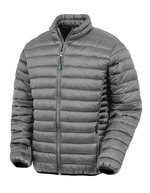 Result Genuine Recycled Recycelte Steppjacke mit Kontrasteinsatz, Black XS, RT912 – Frost Grey