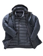 Recycled 3-In-1 Padded Ripstop Jacket – Navy