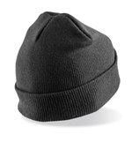 Result Genuine Recycled Recycled Double Knit Beanie mit Patch, Black One Size, RT927 – Bild 4