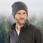 Result Genuine Recycled Recycelte Wolle Mütze mit tiefem Ärmelabschluss, Black One Size, RT929 – Bild 1