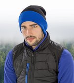Result Genuine Recycled Recycled Black Compass Beanie aus Polyester-Acryl, Black/Grey One Size, RT930 – Bild 1