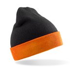 Result Genuine Recycled Recycled Black Compass Beanie aus Polyester-Acryl, Black/Grey One Size, RT930 – Bild 3