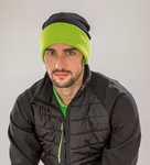 Result Genuine Recycled Recycled Black Compass Beanie aus Polyester-Acryl, Black/Grey One Size, RT930 – Bild 5
