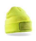 Result Genuine Recycled Recycled Thinsulate™ Printers Beanie, Black One Size, RT934 – Fluorescente Giallo