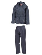 Result Wasserdichtes Jacken- und Hose-Set, Black S, RT95A – Blu navy