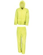 Result Wasserdichtes Jacken- und Hose-Set, Black S, RT95A – Giallo neon