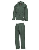 Result Wasserdichtes Jacken- und Hose-Set, Black S, RT95A – Verde oliva
