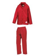 Result Wasserdichtes Kinderjacken- und Hosen-Set – Red