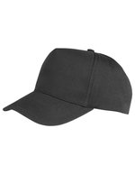 Result Genuine Recycled Recycelte Polyester Cap mit Klettverschluss, Black One Size, RT984 – Bild 2