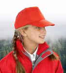 Result Genuine Recycled Recycelte Kinderkappe mit Klettverschluss, Red One Size, RT984J – Bild 2