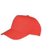 Result Genuine Recycled Recycelte Kinderkappe mit Klettverschluss, Black One Size, RT984J – Rosso