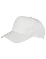 Result Genuine Recycled Recycelte Kinderkappe mit Klettverschluss, Black One Size, RT984J – Bianco