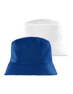 Recycled Reversible Bucket Hat – Royal/Blanc
