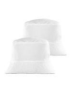 Recycled Reversible Bucket Hat – Blanc/Blanc