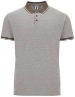 Roly Bowie Poloshirt mit Kontrastdetails – Heather Dark Green Brown 153