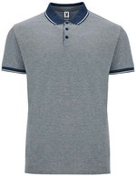 Roly Bowie Poloshirt mit Kontrastdetails – Heather Navy Blue 247