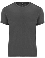 Roly Terrier T-Shirt mit schräg melierter Optik – Ebony 231