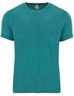 Roly Terrier T-Shirt mit schräg melierter Optik – Flood Green 41