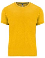 Roly Terrier T-Shirt mit schräg melierter Optik – Mustard 30