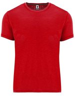 Roly Terrier T-Shirt mit schräg melierter Optik – Red 60
