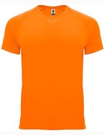 Roly Sport Funktions-T-Shirt Bahrain Polyester für Herren, Army Green 15 M, RY0407 – Fluor Arancione 223