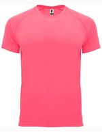 Roly Sport Funktions-T-Shirt Bahrain Polyester für Herren, Army Green 15 M, RY0407 – Fluor Rosa Lady 125
